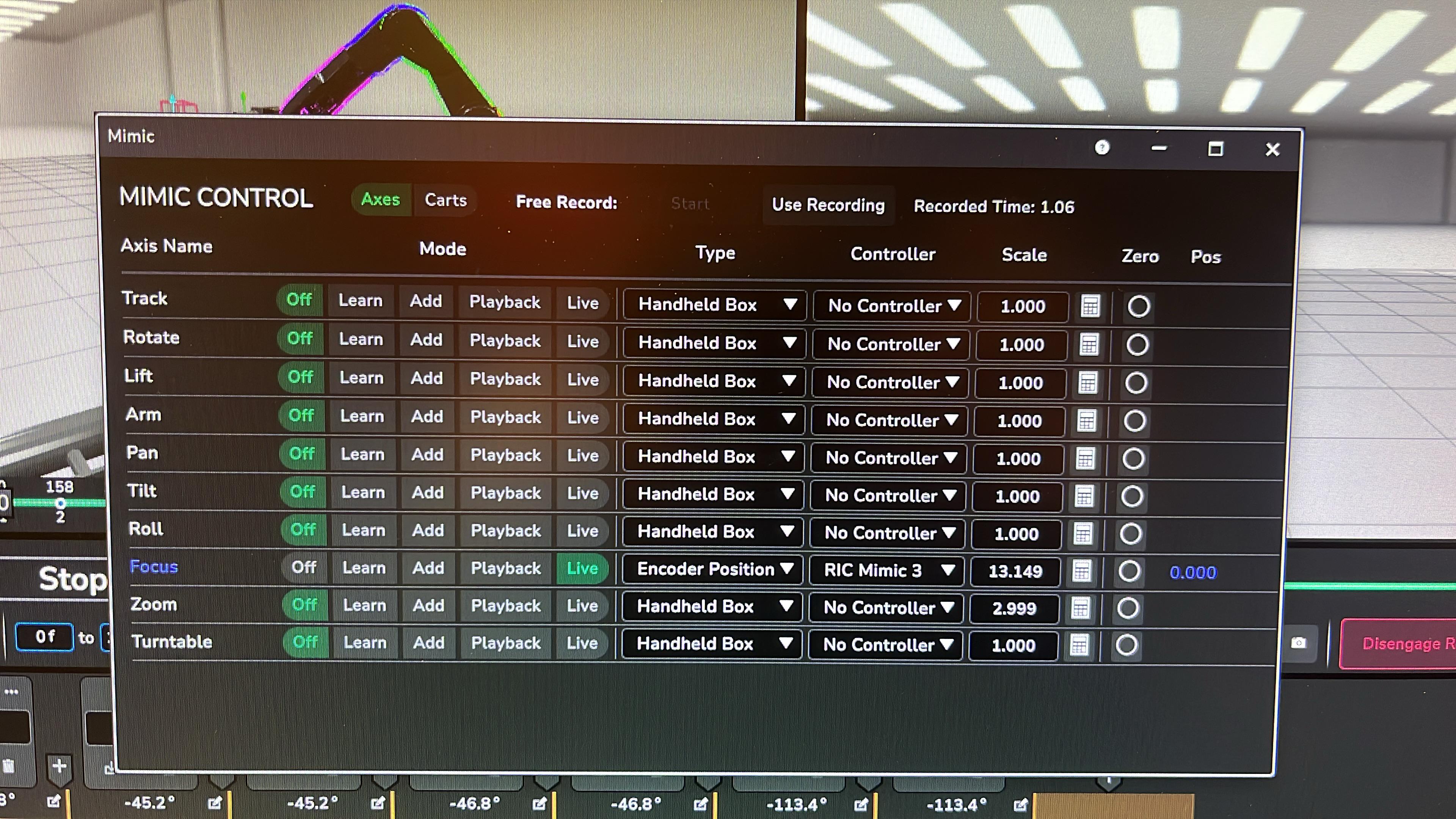 2026-04-10 01:40 - ~ Linus Enlund: Hi again! My first AC wants to record the focus during the move with mimic. I’m trying to set it up but I can’t get flair to record focus using ”live”. I tried to run the move slow and...